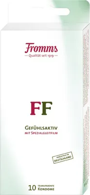 Immagine prodotto di MAPA Fromms FF 10 preservativi SB in blocco con speciale film lubrificante