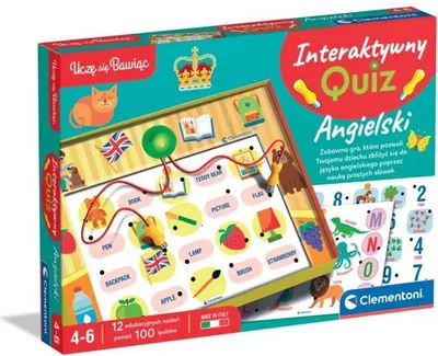 Obrázok produktu pre CLEMENTONI Učenie ma baví! - Interaktívny kvíz - angličtina 50943