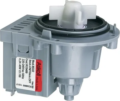 Produktbild von Ablaufpumpe Laugenpumpe Magnettechnikpumpe Synchronpumpe Entleerungspumpe Schumtzwasserpumpe 40W Waschmaschine Original Indesit Ariston C00144997 auch Faure Bauknecht AEG Zanussi