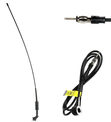 Autoantenne FM/AM, 80 cm Mast, universell, schwarz