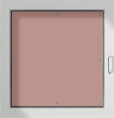 Produktbild von Wallario Lichtschutzbild, Dekorativer Sichtschutz Sonnenschutz 96 x 93 cm mit Motiv: Pastellpink - Verdunklung ohne Bohren