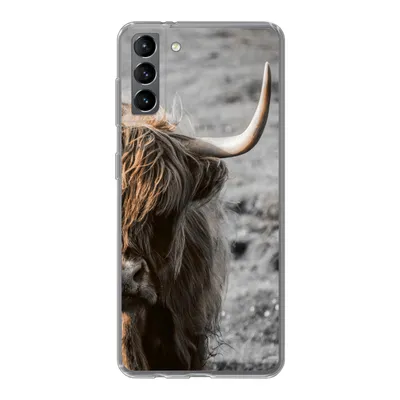 Produktbild von MuchoWow® Handyhülle Schutzhülle Hülle für Samsung Galaxy S21 Plus Schottische Highlander - Kühe - Natur Silikon Softcase Handy Hülle - Handy-Tasche