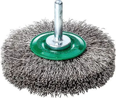 Obrázok produktu pre Okrúhla kefa V4A lisovaná s hriadeľom 50x10x0,2mm Lessmann