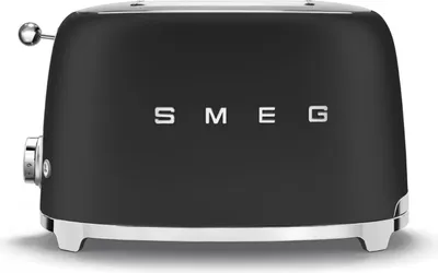 Obrázek produktu pro Smeg TSF01BLMEU, 2 krajíců, Černá, Nerezová ocel, Knoflíky, Nerezová ocel, 950 W