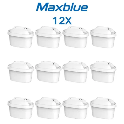 Produktbild von Maxblue Wasserfilter Kartuschen – 12 Stück | Filterkartuschen Ersatz für Brita® Maxtra+® Plus, Maxtra Pro® All-in-1 Wasserfilter