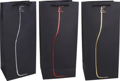 Immagine prodotto di Sacchetto regalo per bottiglie M 17x38x9 cm Tutto l'anno