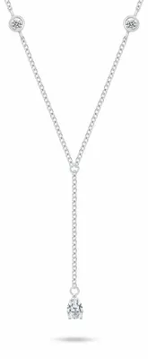 Produktbild von Elegante silberne Halskette fü r Frauen NCL179W