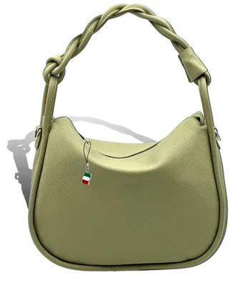 Obrázok produktu pre Dámska kabelka Florence, svetlozelená koža, rozmery 35 x 8 x 27 cm, D2OTF852L2