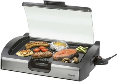 Image de Steba Barbecue de table VG 200 sw/verre 06-49-00