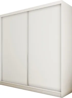 Produktbild von Masseno Schiebetürenschrank SOFIA 200 cm Kleiderschrank Schlafzimmer Schrank 2-türig Weiß