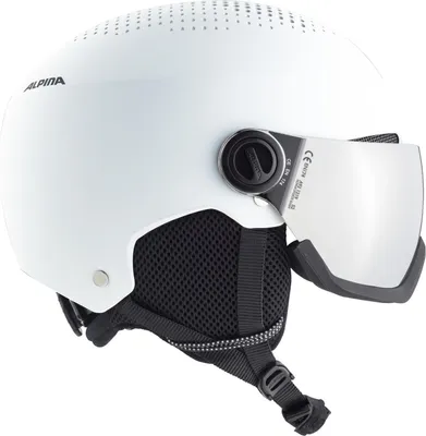 Produktbild von Alpina Arber Visor Q-Lite Skihelm Snowboardhelm white matt A9228 : 51 - 55 cm Grösse - Helme: 51 - 55 cm