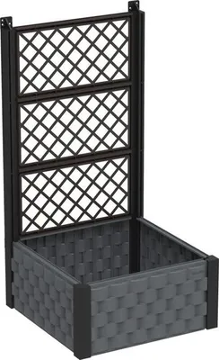 Obrázok produktu pre DURAMAX Nadzemný Záhon 55 X 55 cm S Trelážou Antracit IDMFPGB006CG