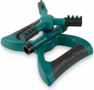 Produktbild von Rasensprenger & Sprinkler Rasensprenger, 3 Arme, rotierender Sprinkler, 360°-Sprühdurchmesser 8–10 m, für Garten, Rasen, Pflanzen, Bewässerung