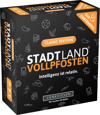 Produktbild von Denkriesen STADT LAND VOLLPFOSTEN: Das Kartenspiel – Classic Edition