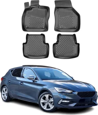 Produktbild von 2020-2025 Seat Leon Fußmatten TPE Schwarz 4 tlg