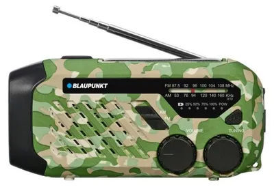 Image de Radio de secours BLAUPUNKT ER10GC pour la survie, vert et noir