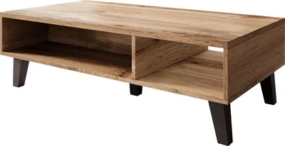Produktbild von MIRJAN24 Couchtisch Nord, Stilvoll Kaffeetisch, Sofatisch, Wohnzimmer (Farbe: Wotan / Anthrazit)