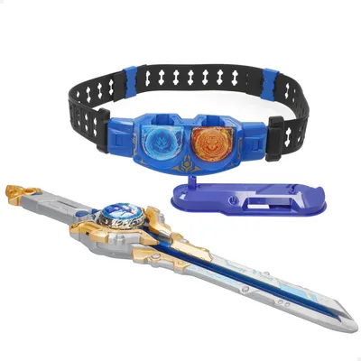 Imagen del producto de COLORBABY 48093 Set de Batalla Infinity Nado Master Belt, Fury Wave Dragon (dragón acuático), 3D, lanzador de espadas, cinturón de maestro, luces LED, juego de giroscopios, incluye baterías, juego de combate