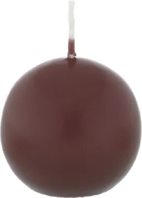 Produktbild von Kugelkerzen Bordeaux, Ø 40 mm, 12 Stück, dt. Kerzen in RAL Kerzenqualität, Kein rußen und tropfen