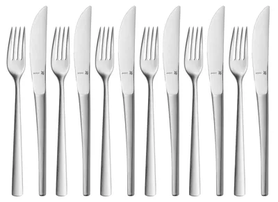 Produktbild von WMF Dessert-/ Frühstücksbesteck-Set 12-teilig Corvo Cromargan protect®