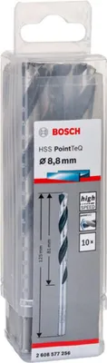 Produktbild von Metallspiralbohrer HSS PointTeQ, DIN 338, 8,8 mm, 10er-Pack