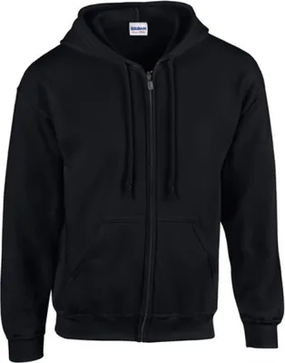Produktbild von Gildan 18600 | Heavy Blend Full Zip Hooded Sweatshirt - Farbe: Black - Größe: L