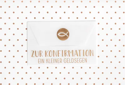 Produktbild von Konfirmation  Geldkarte  Glückwunschkarte im Format 115 x 17cm mit Ums