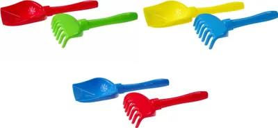 Zdjęcie produktu dla Łopata i grabie do piasku 23 cm POLESIE 4710