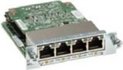 Produktbild von Cisco EHWIC-4ESG-P=, Eingebaut, Kabelgebunden, Ethernet, Schwarz, Grün, Edelstahl