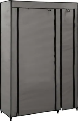 Produktbild von Faltschrank Grau 110x45x175 cm Stoff