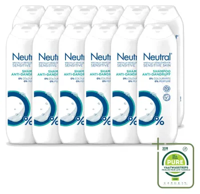 Produktbild von 12 x Neutral Anti-Schuppen Shampoo für empfindliche Haut - 250 ml - Großpackung - 12 Stücke