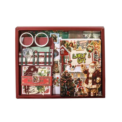 Produktbild von Simno® A6-Bullet-Journal-Set, 195 Teile, 12 Zubehörarten – Weihnachtsgeschenk