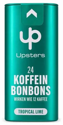 Produktbild von Upsters Koffein Bonbons Tropical Lime 24er