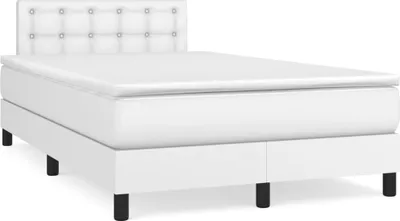 Immagine prodotto di Maison Exclusive - Giroletto a Molle con Materasso Bianco 120x190 cm in Pelle finta