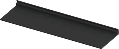 Produktbild von L&S Ablage passend zu Wandleuchte Sign, Ablage 434mm, Aluminium schwarz