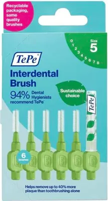 Immagine prodotto di Scovolini interdentali Tepe Verde Taglia 5 0,8 mm