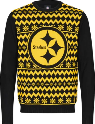 Produktbild von NFL Pittsburgh Steelers Ugly Sweater Big Logo 2-Color Christmas Pullover Weihnachten L