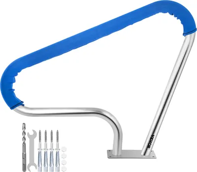 Produktbild von VEVOR Griffbogen Poolgeländer 39"x32" Pool Handlauf Edelstahl mit Griffabdeckung