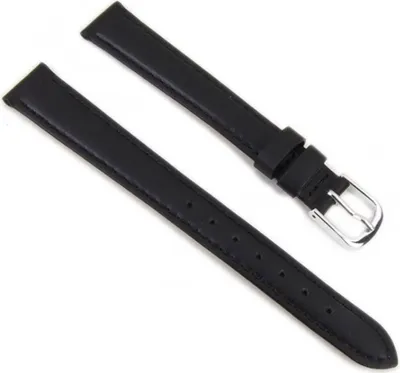 Produktbild von Büffelkalb Ersatzband Uhrenarmband Leder schwarz 14mm XL 17760S