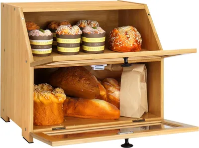 Immagine prodotto di Scatola per il pranzo in bambù - contenitore in legno - 2 strati