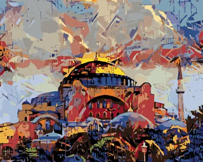 Produktbild von Zuty - Malen nach Zahlen - HAGIA SOPHIA MUSEUM IN ISTANBUL, 40x50 cm, ohne Keilrahmen