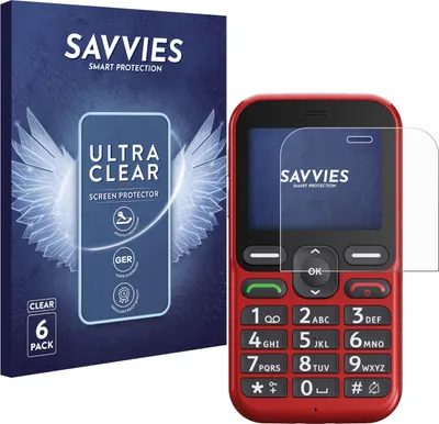 Produktbild von 6x Für Doro Leva L10 Schutzfolie Savvies Displayschutz Display Schutz Folie Klar Transparent