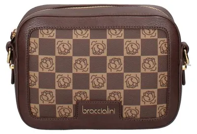 Produktbild von Braccialini Brisella Umhängetasche Schwarz Monogram Reißverschluss Black B UNICA 21x15x7 cm