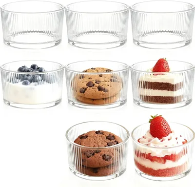Produktbild von Dessertschalen, 200 ml, 8 Stück, aus Glas, transparent, für Desserts