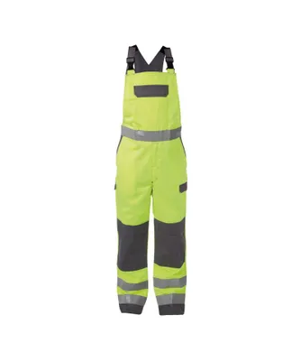 Produktbild von DASSY® Colombia Multinorm Warnschutz Latzhose mit Kniepolstertaschen NEONGELB/GRAFITGRAU Gr.48 Länge: MINUS