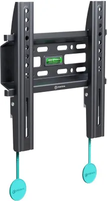 Immagine prodotto di Supporto TV universale per schermi da 17 a 43 pollici fino a 30 kg, modello sottile, VESA 75x75-200x200, nero