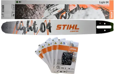 Produktbild von Stihl  30030007713 original Führungsschiene Schwert 40cm 1,6// 3/8"   //5 x Stihl original Kette Halbmeisselkette  36520000060