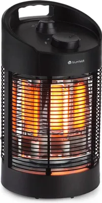Zdjęcie produktu dla Grzejnik na podczerwień z funkcją oscylacji do użytku wewnątrz i na zewnątrz – 350/700 W, IPX4, kompaktowy, przenośny, 360°/120°