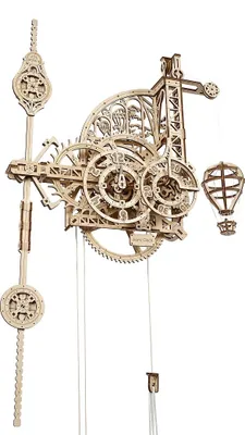 Produktbild von UGears Aero Clock Mechanical Model, 320 Stück(e), 14 Jahr(e)