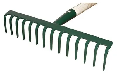 Obrázek produktu pro Hrábě 14 hrotů 35,5 cm Hrábě na trávu Hrábě na seno K_16
